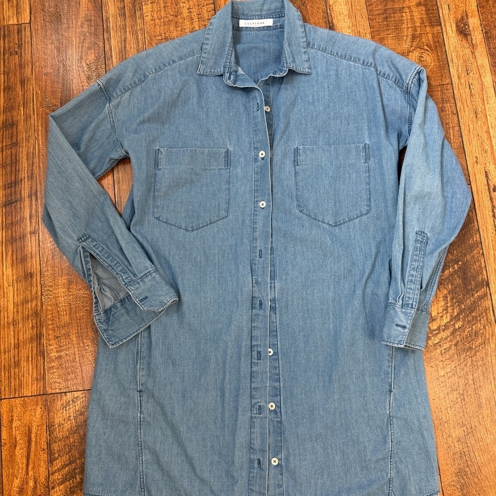 Everlane denim shirtdress XS - Picture 3 of 8